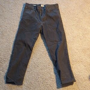 J. Crew Men's Straight Corduroy in Charcoal